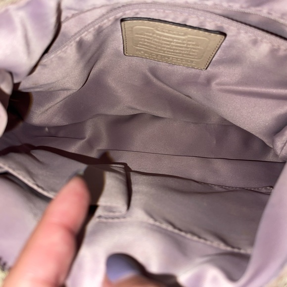 Coach Kristin Leather Hobo Champagne shoulder bag - Picture 9 of 10